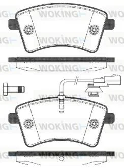 Колодки гальмівний диск. перед. (пр-во Remsa) Renault Kangoo be bop 1.5 09-,Renault Kangoo be bop 1.6 09- WOKING P12513.01