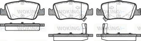 Колодки тормозные диск. задн. (пр-во Remsa) Toyota Corolla Auris 06> 13> / Hyundai i30 15> WOKING P12563.02