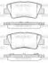 Колодки тормозные диск. задн. (пр-во Remsa) Ssang Yong Korando 10> / Toyota Auris 12> / Hyundai i20 15>, i30 11> 15> Elantra 15> / Sonata 05> / Grand WOKING P12623.52 (фото 1)