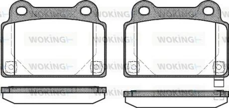 Колодки гальмівні WOKING P12643.02