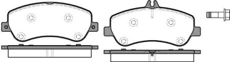 Колодки гальмівний диск. перед. (Remsa) MB GLK 08>15 WOKING P12773.00