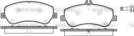 Колодки тормозные диск. перед. (пр-во Remsa) MB GLK 08>15 WOKING P12773.00