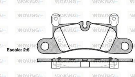 Колодки гальмівні WOKING P12793.20