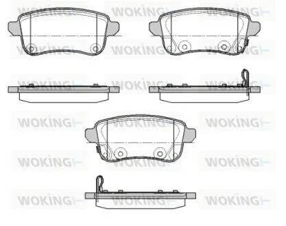 Колодки тормозные WOKING P12873.02
