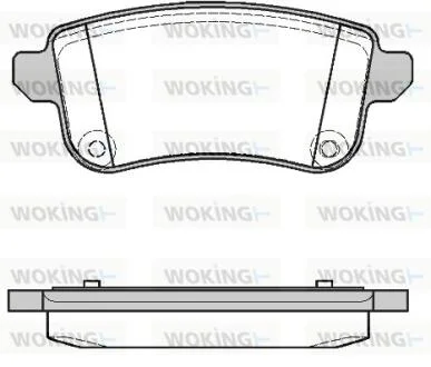 Колодки тормозные WOKING P12873.10