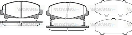 Колодки тормозные диск. перед. (пр-во Remsa) Honda Accord 08> 15> WOKING P12903.02
