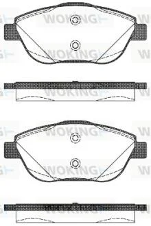 Колодки тормозные WOKING P12923.10