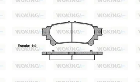 Колодки тормозные диск. задн. (пр-во Remsa) Lexus Gs (grl1_, gwl1_) 2.5 11-,Lexus Gs (grl1_ WOKING P12953.00