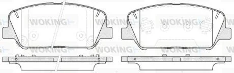 Колодки гальмівні WOKING P12983.12