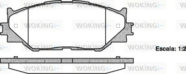 Колодки гальмівний диск. перед. (пр-во Remsa) Lexus IS 05> 13> WOKING P13013.00 (фото 1)