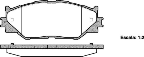 Колодки тормозные диск. перед. (Remsa) Lexus IS 05> 13> WOKING P13013.00