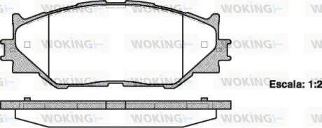 Колодки тормозные диск. перед. (пр-во Remsa) Lexus IS 05> 13>  WOKING P13013.00