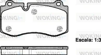 Колодки тормозные диск. перед. (пр-во Remsa) Mercedes-Benz E211 S221 WOKING P13023.00