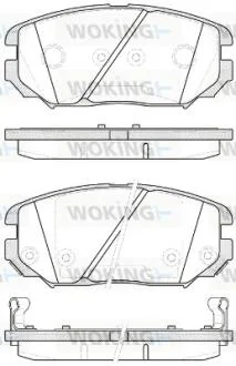 Гальмівні колодки пер. Civic/Sonata/Tucson (04-13) WOKING P13043.12