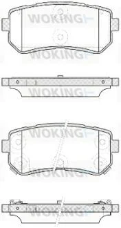 Колодки тормозные диск. задн. (пр-во Remsa) Hyundai Ix20 1.4 10-,Hyundai Ix20 1.6 10- WOKING P13093.42