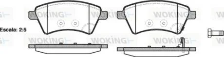 Колодки тормозные диск. перед. (пр-во Remsa) Suzuki SX-4 06> / Sedici Bosch ver. WOKING P13153.01
