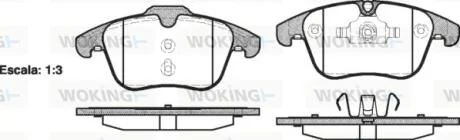 Колодки тормозные диск. перед. (пр-во Remsa) Ford Mondeo IV S-max Galaxy / PSA 508 407 WOKING P13193.00