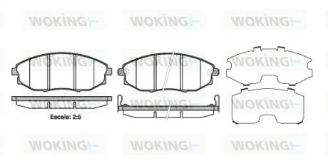 Колодки гальмівні WOKING P13233.02