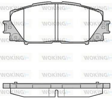 Гальмівні колодки пер. Prius 08- WOKING P13243.10
