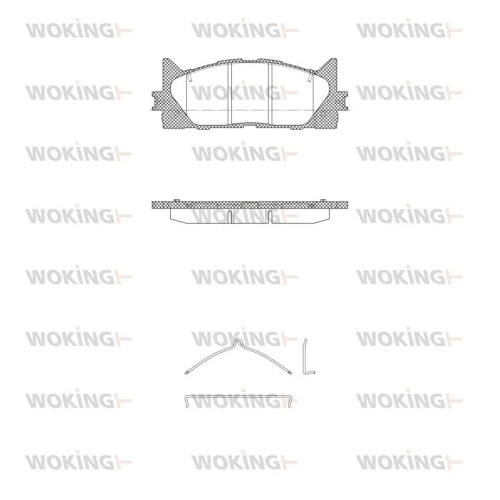 Колодки тормозные диск. перед. (пр-во Remsa) Lexus Es (acv40_, gsv40_) 3.5 06-12,Lexus Es (asv60_ WOKING P13333.00 (фото 1)
