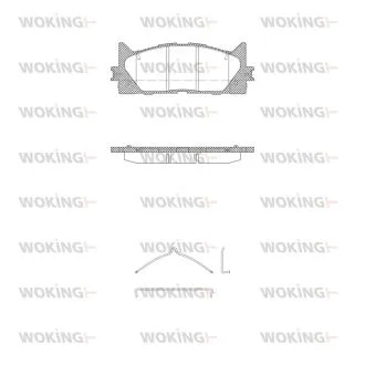 Колодки гальмівний диск. перед. (пр-во Remsa) Lexus Es (acv40_, gsv40_) 3.5 06-12,Lexus Es (asv60_ WOKING P13333.00