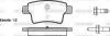 Колодки тормозные диск. задн. (пр-во Remsa) Citroen C4 grand picasso i 1.6 06-,Citroen C4 grand picasso i 1.8 06- WOKING P13413.00 (фото 1)