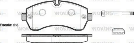 Колодки тормозные диск. перед. (пр-во Remsa) Mercedes-benz Sprinter 46-t 3.0 06-,Mercedes-benz Sprinter 5-t 1.8 06- WOKING P13433.00