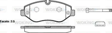 Колодки тормозные диск. перед. (пр-во Remsa) Mercedes-benz M-class (w166) 3.0 11-,Mercedes-benz Sprinter 35-t 1.8 06- WOKING P13453.00