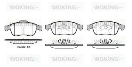 Колодки тормозные WOKING P13483.10