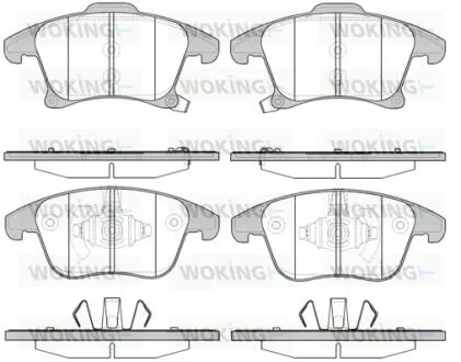 Колодки тормозные диск. перед. (пр-во Remsa) Ford Mondeo V 14> 1.0 1.5 2.0EcoBoost / Fusion (USA) WOKING P13493.22
