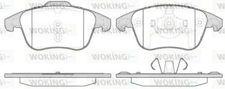 Колодки гальмівні WOKING P13493.30