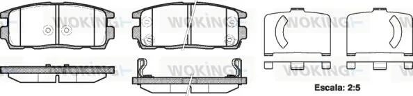 Колодки тормозные диск. задн. (пр-во Remsa) Chevrolet Captiva Antara 06> WOKING P13603.12 (фото 1)