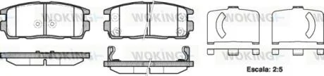Колодки тормозные диск. задн. (пр-во Remsa) Chevrolet Captiva Antara 06> WOKING P13603.12
