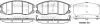 Колодки тормозные диск. перед. (пр-во Remsa) Chevrolet Captiva 2.0 06-,Chevrolet Captiva 2.2 06- WOKING P13613.12 (фото 1)