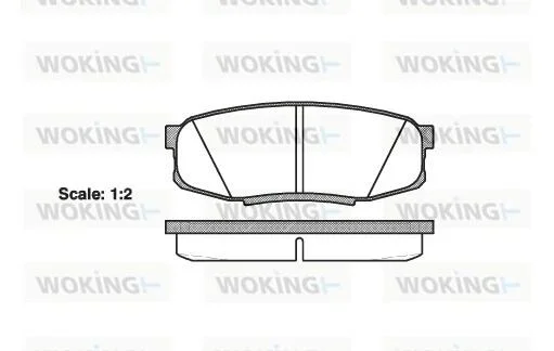 Колодки тормозные диск. задн. (пр-во Remsa) Toyota LC200 LC150 / Lexus LX570 GX460 WOKING P13723.00 (фото 1)