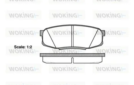 Колодки тормозные диск. задн. (пр-во Remsa) Toyota LC200 LC150 / Lexus LX570 GX460 WOKING P13723.00