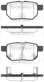 Колодки гальмівний диск. задн. (пр-во Remsa) Lexus Ct (zwa10_) 1.8 10-,Toyota Auris 1.8 06-12 WOKING P13863.22