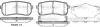 Колодки гальмівний диск. задн. (пр-во Remsa) Hyundai H-1 cargo 2.5 08-,Hyundai H-1 travel 2.5 08- WOKING P13883.02 (фото 1)