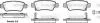 Колодки тормозные диск. задн. (пр-во Remsa) Honda Cr-v iii 2.0 06-,Honda Cr-v iii 2.2 06- WOKING P13903.02 (фото 1)