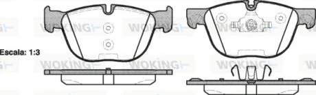 Колодки тормозные диск. перед. (пр-во Remsa) Bmw X5 2.0 13-,Bmw X5 3.0 06-13,Bmw X5 3.0 13- WOKING P13973.00