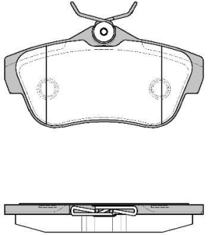 Колодки тормозные диск. задн. (Remsa) PSA Jumpy Expert II 07> WOKING P13993.00