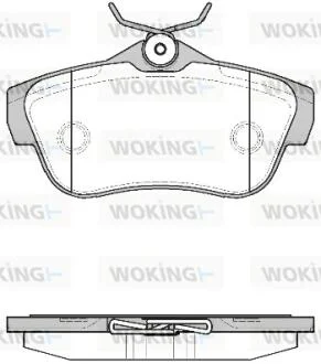 Гальмівні колодки зад. Scudo/Expert 07- WOKING P13993.00