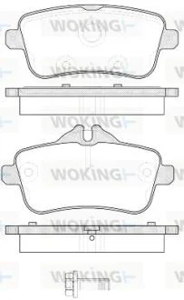 Колодки тормозные диск. задн. (пр-во Remsa) MB ML166 GLE166 GLS166 WOKING P14033.00