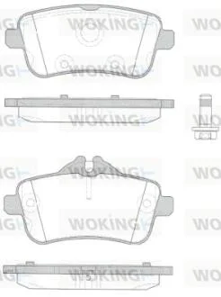Колодки гальмівні WOKING P14033.10