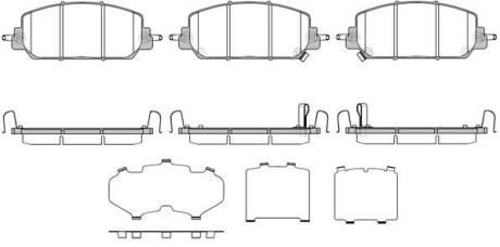 Колодки гальмівний диск. перед. (Remsa) Honda CR-V 2,4i 17> WOKING P14083.22