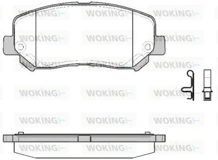 Колодки тормозные диск. перед. (пр-во Remsa) Jeep Cherokee 13> WOKING P14133.22