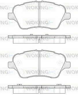 Гальмівні колодки пер. B-Max/Fiesta/Tourneo/Transit (12-21) WOKING P14143.00