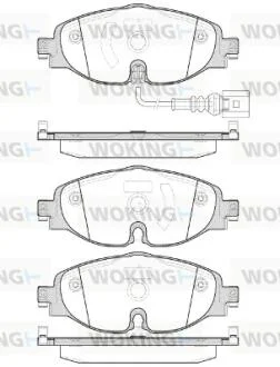 Гальмівні колодки пер. VW Golf VII 12- /Octavia III 12- (TRW) WOKING P14153.01