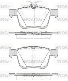 Гальмівні колодки зад. VW Golf VII 13- (ATE) WOKING P14163.00