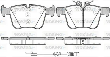 Колодки тормозные диск. задн. (пр-во Remsa) Mercedes-benz C-class (s205) 1.6 14-,Mercedes-benz C-class (s205) 2.0 14-  WOKING P14163.20